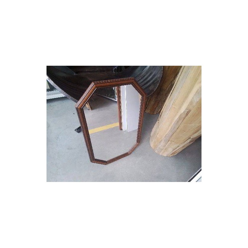 MIROIR OCTO BOIS FONCÉ PM