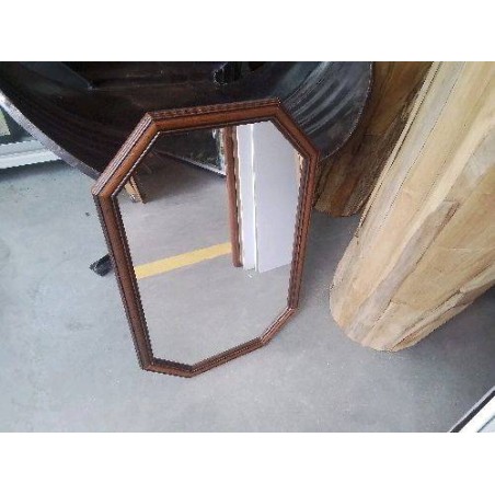 MIROIR OCTO BOIS FONCÉ PM