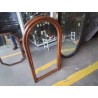 MIROIR RECT ARRONDI ROTIN FONCÉ 