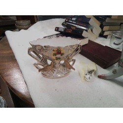 VASE D’AUTEL OISEAUX FLEURS ANC