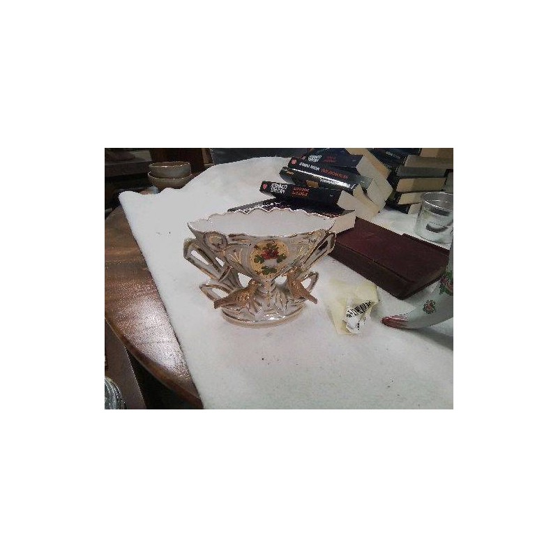 VASE D’AUTEL OISEAUX FLEURS ANC