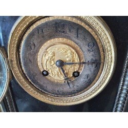 PENDULE BORNE NAPOLEON III + ACC  BB