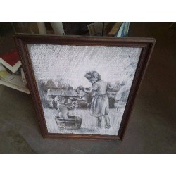 TABLEAU FEMME DOUCHE ENFANT 