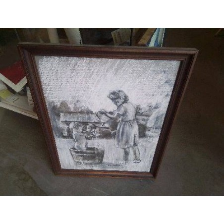 TABLEAU FEMME DOUCHE ENFANT 