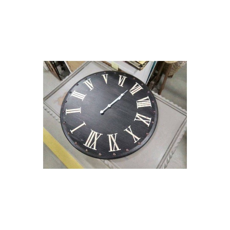 HORLOGE BOIS NOIRE