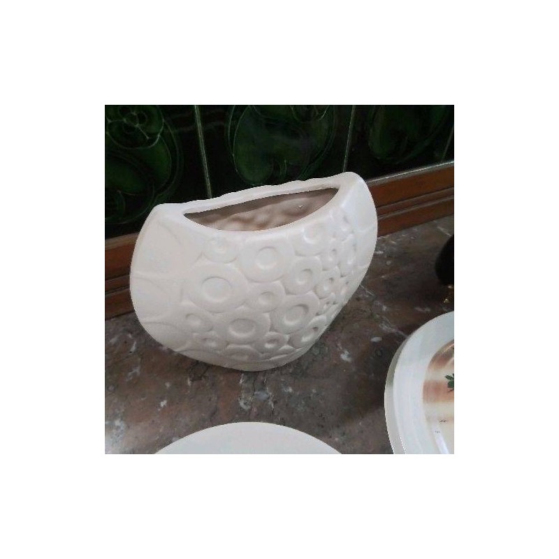 VASE PLAT BLA’C CERCLES