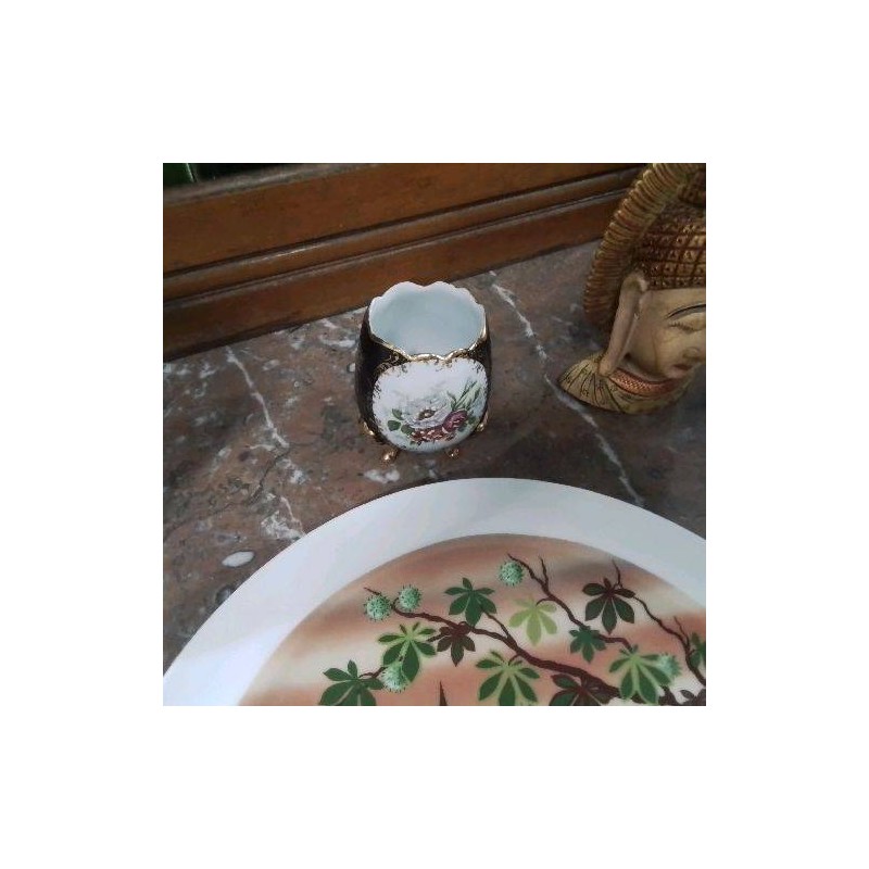 OEUF DECO SUR PIED DÉCOR FLEURS