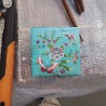 COFFRET BIJOUX PAPILLONS TURQUOISE