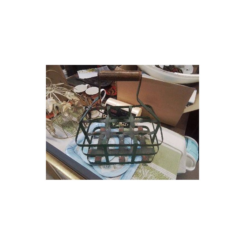 PORTE BOUTEILLE METAL ANC