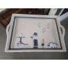 PLATEAU DECO MARINE ENFANTS OISEAUX