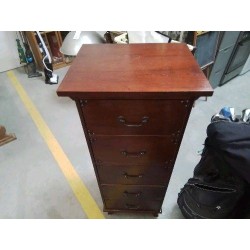 CHIFFONNIER 5T COULEUR ACAJOU