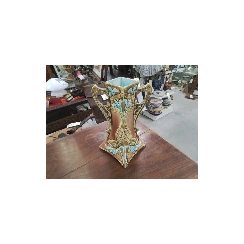 VASE ART NOUVEAU BARBOTINE 