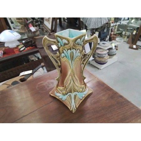 VASE ART NOUVEAU BARBOTINE 