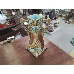 VASE ART NOUVEAU BARBOTINE 