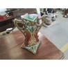 VASE ART NOUVEAU BARBOTINE EN L ETAT 
