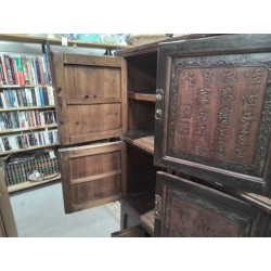 MEUBLE ASIATIQUE 6 PORTES CALLIGRAPHIE + CLE A6