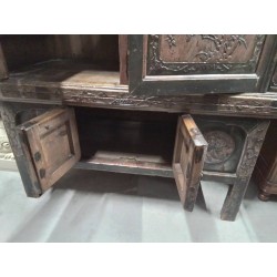 MEUBLE ASIATIQUE 6 PORTES CALLIGRAPHIE + CLE A6