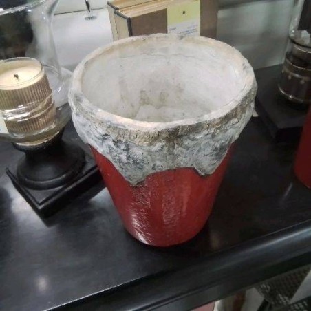 VASE CERAMIQUE ROUGE GRIS