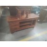 MEUBLE TV TECK SCULPTÉ 48X140X72