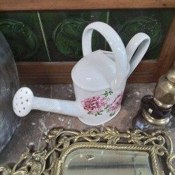ARROSOIR FLEURI FAIENCE 