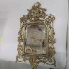 MIROIR BRONZE OISEAUX LAPINS 