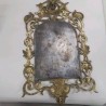 MIROIR BRONZE OISEAUX LAPINS 