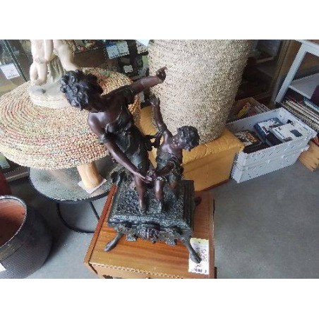 STATUE MERE ET L ENFANT RESINE 