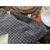 HOUSSE COUSSIN LOSANGES NOIR ET BLANC 