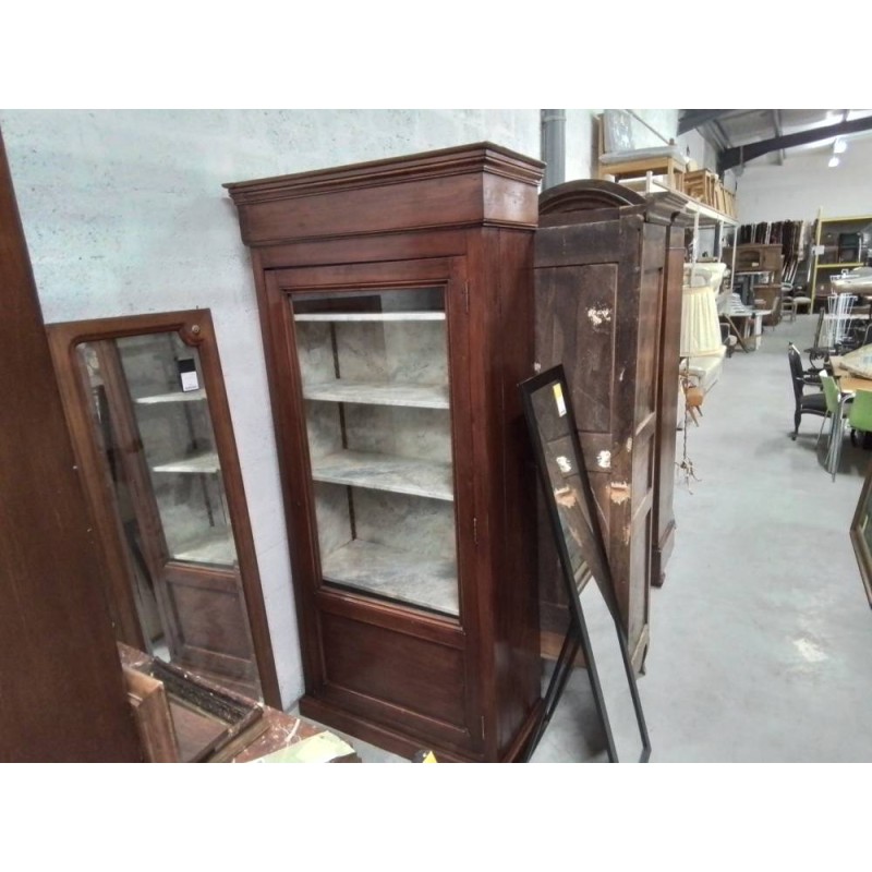 VITRINE PIN ANCIENNE 102*46*221 CM + CLE C2