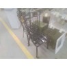 LOT 4 CHAISES MÉTAL NOIR 