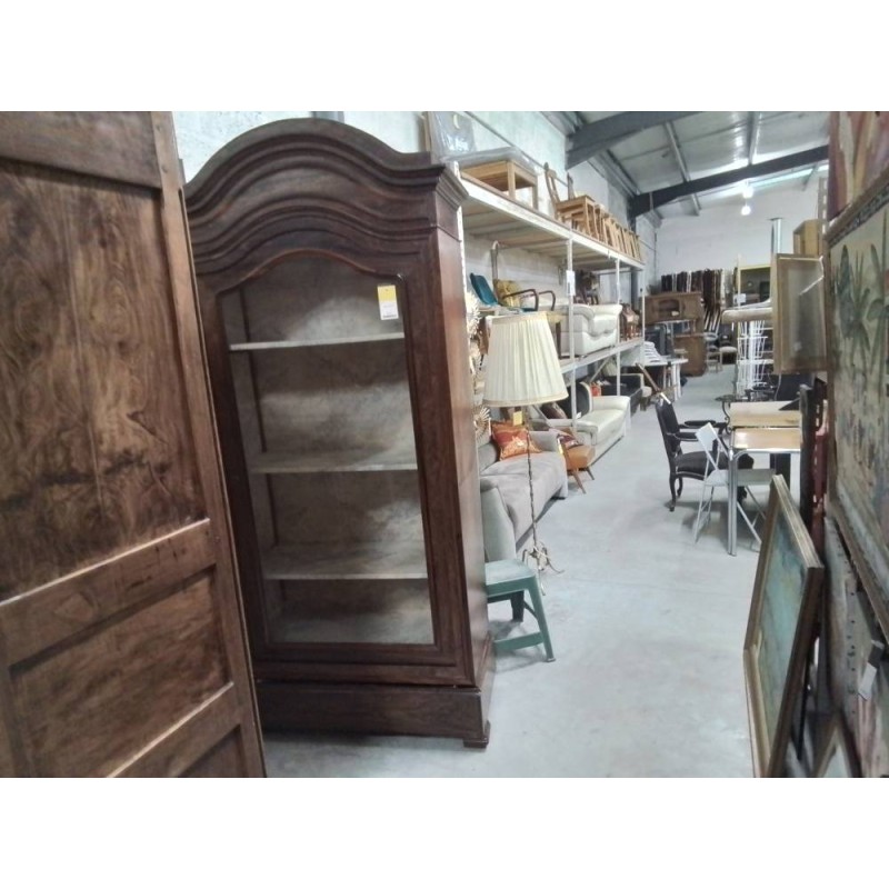 VITRINE ANC PALISSANDRE 109*40*230CM + CLE C3