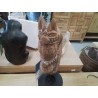 TETE CHEVAL BOIS DECO SUR SOCLE