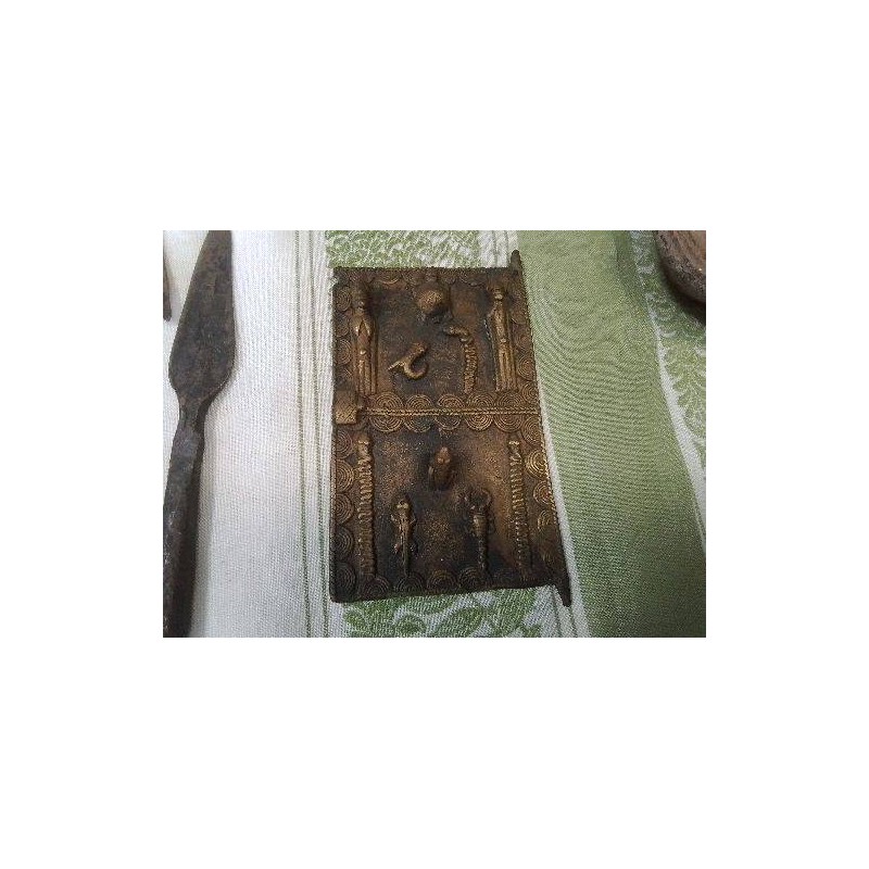 PORTE DE GRENIER ANCIENNE PM BRONZE DOGON ART AFRICAIN