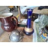 VASE BLEU DORÉ CRAQUELÉ BARTH MANN