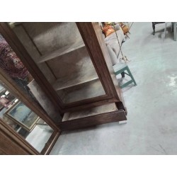 VITRINE ANC PALISSANDRE 109*40*230CM + CLE C3