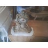 PENDULE PERSONNAGES BRONZE SOCLE MARBRE DECO