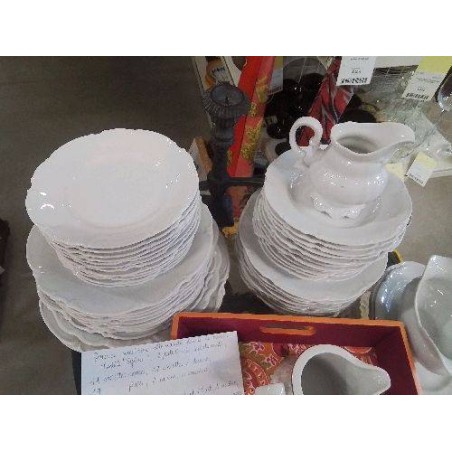 SERVICE PORCELAINE BLANC ALLEMAGNE MODELE SYLVIA