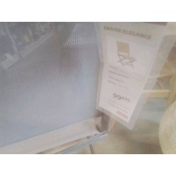 CHAISE PLIANTE GRISE 