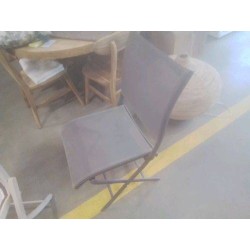 CHAISE PLIANTE GRISE 
