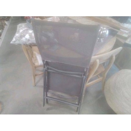 CHAISE PLIANTE GRISE 