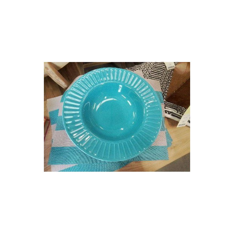 PLAT CREUX ALINEA GM TURQUOISE