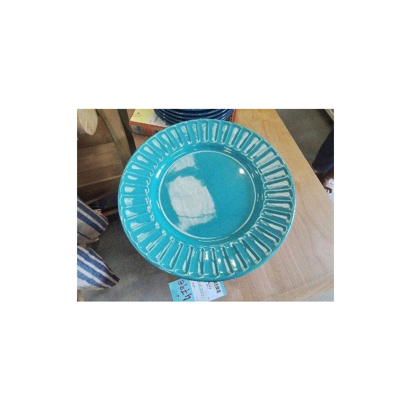 LOT ASSIETTES GM ALINEA TURQUOISE