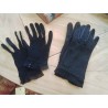 PAIRE GANTS NOIRS AJC