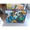 CADRE SCENE AFRICAINE DANIELE ROBERT