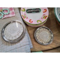 LOT 2 SOUS VERRE MA NAPPERON ANCIEN