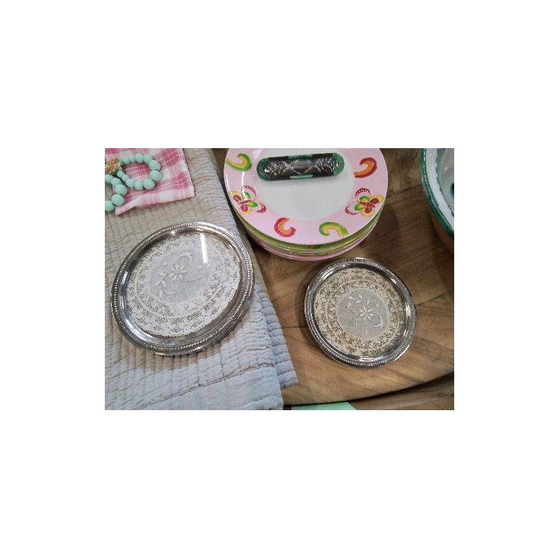 LOT 2 SOUS VERRE MA NAPPERON ANCIEN