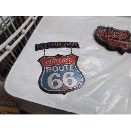 PLAQUE ROUTE 66 GET YOUR KICKS