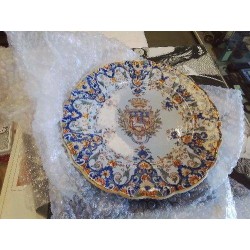 ASSIETTE ANCIENNE ROUEN A ACCROCHER