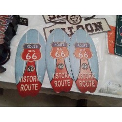 PLAQUE ROUTE 66 OVALE