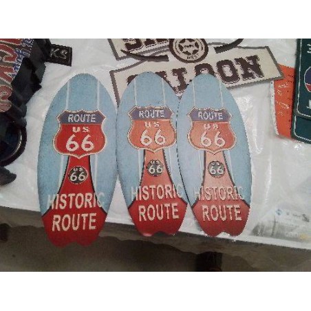 PLAQUE ROUTE 66 OVALE